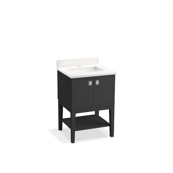 Kohler 24 in. Bathroom Vanity Cabinet With Sink And Quartz Top in Ferrous Grey 35024-DWG - main